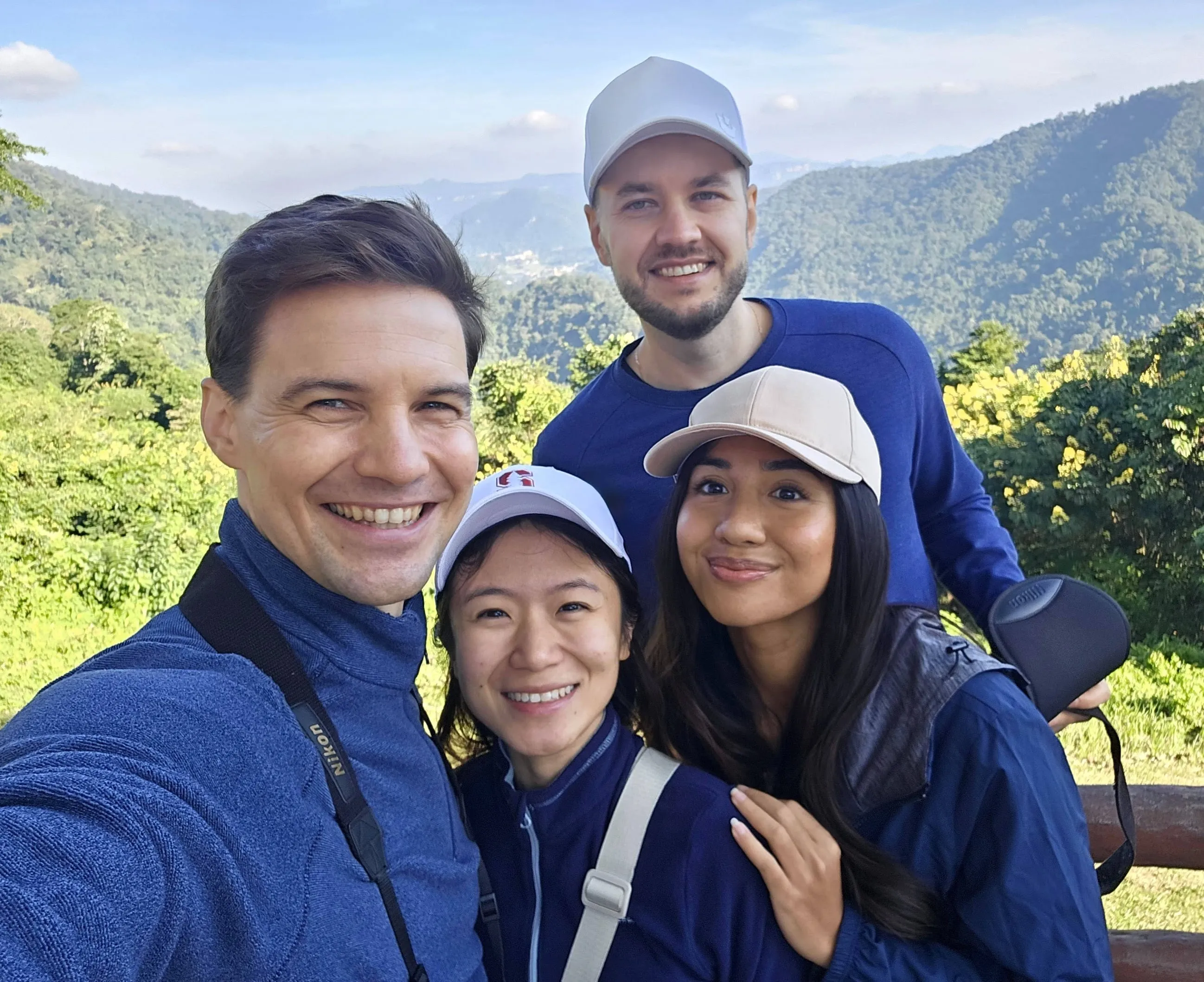 Night hike group photo at Khao Yai National Park, Thailand