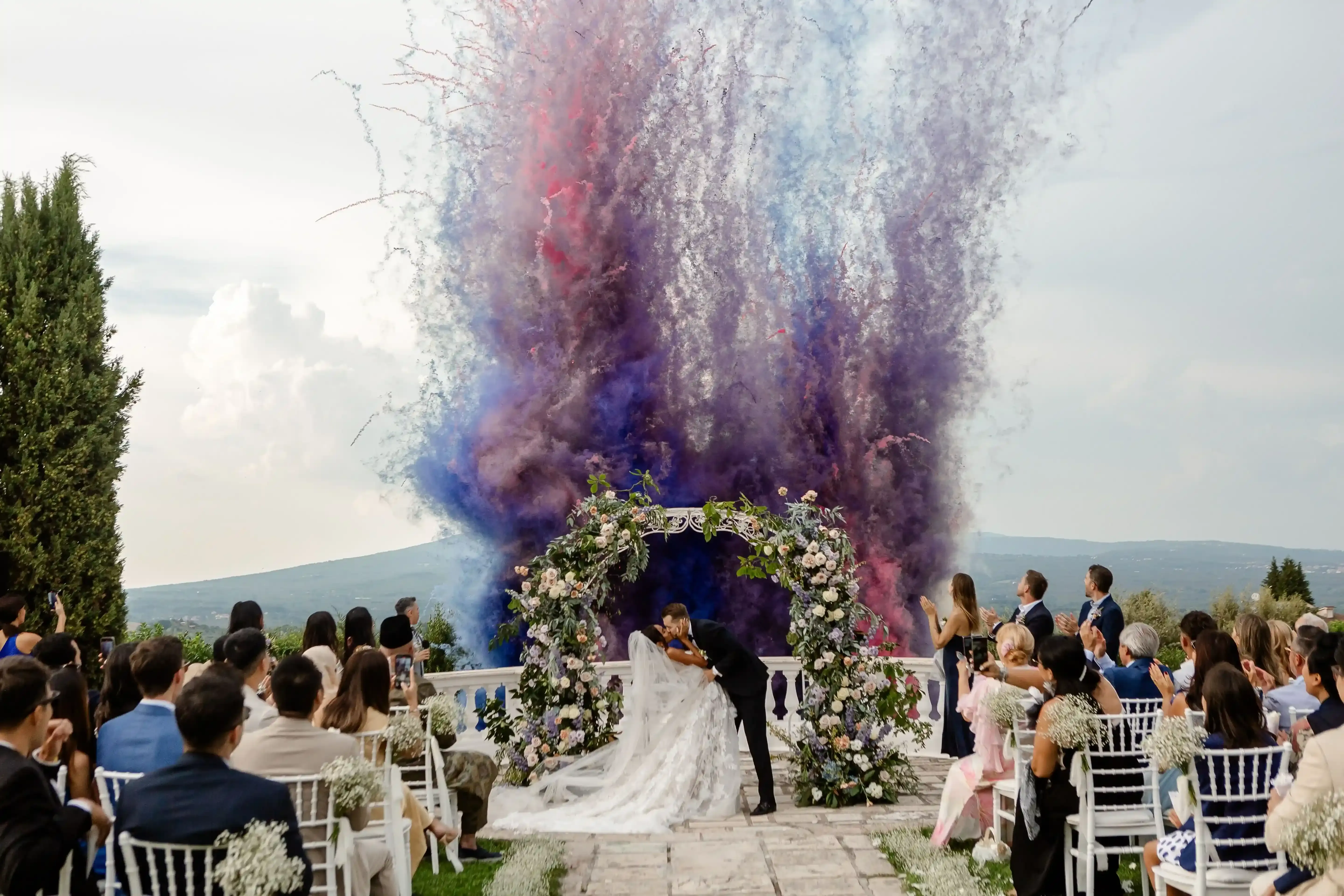 Wedding ceremony moment at Antico Borgo di Sutri